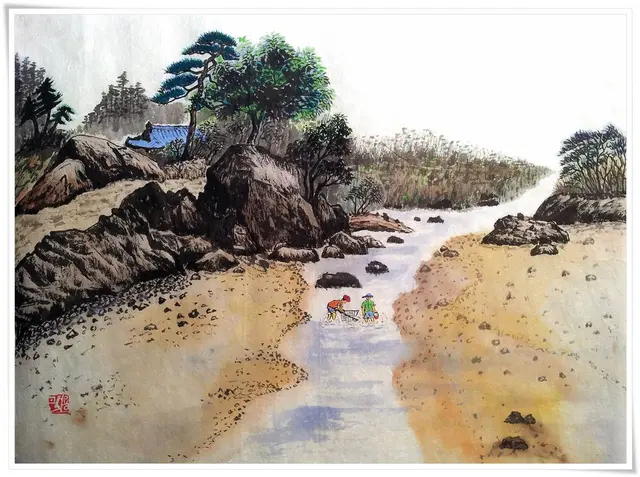 무제 18 — 한국화 작품